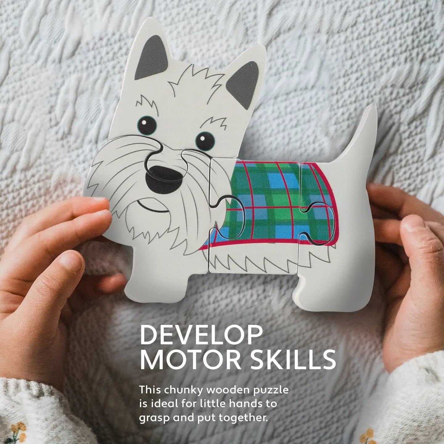 Scottie Dog Wooden Puzzle