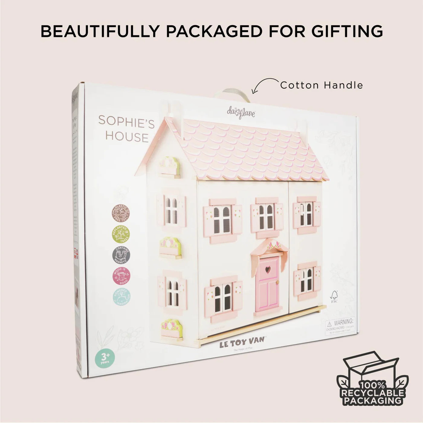 Le Toy Van Sophie's Wooden Dolls House - Award-Winning Dollhouse Voted Best by Mumsnet 2025