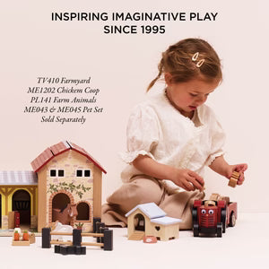 Red Tractor and trailer toy