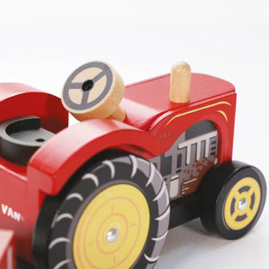 Red Tractor and trailer toy