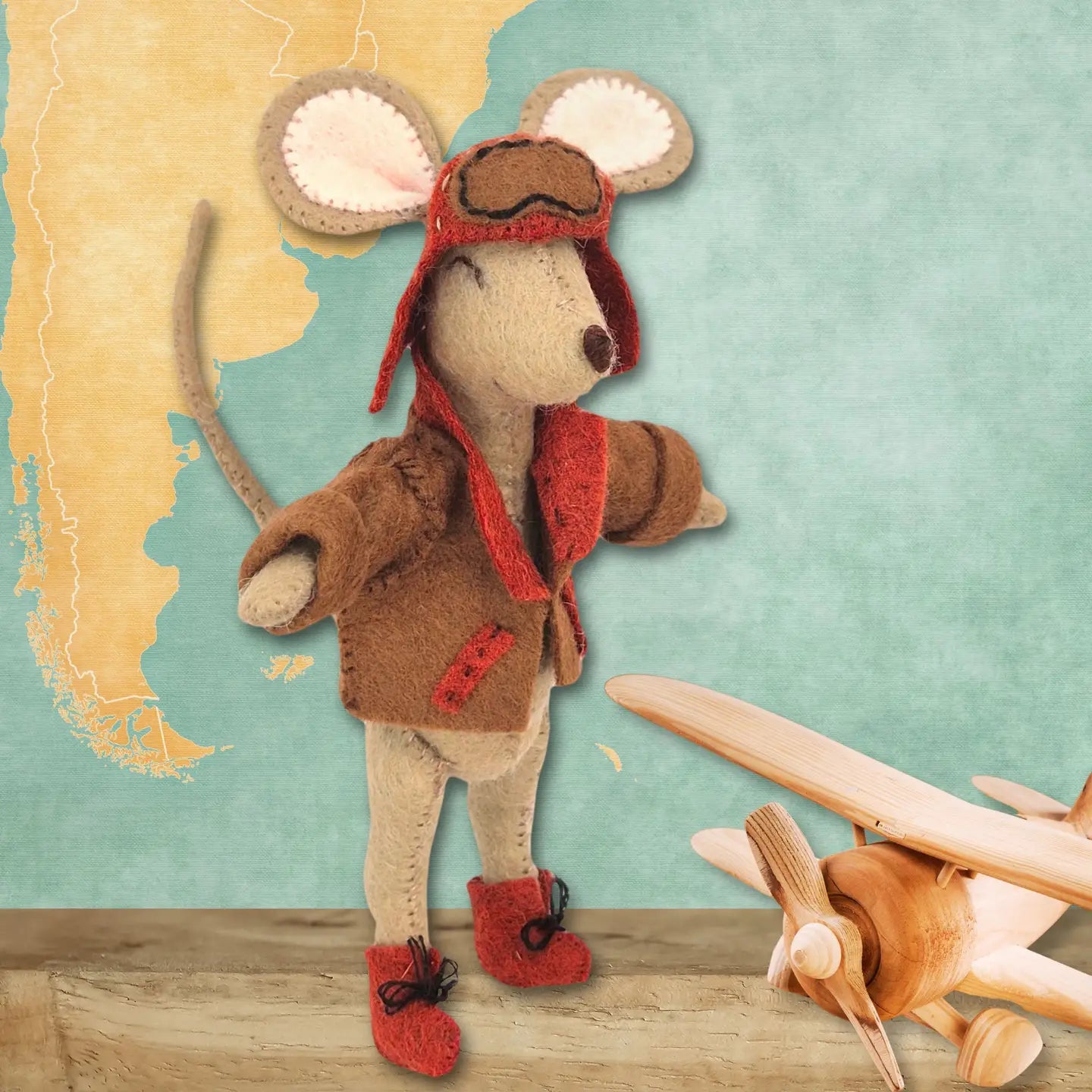 Little Mouse the Aviator Felt Craft Mini KIT