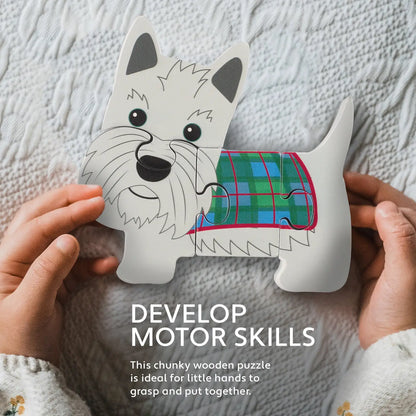 Scottie Dog Wooden Puzzle
