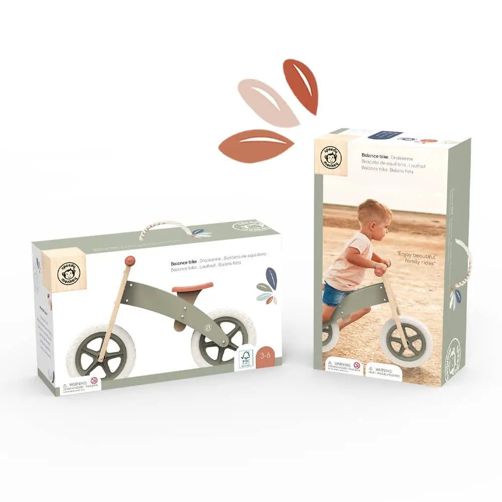 Speedy Monkey Balance Bike (Wooden Toys)