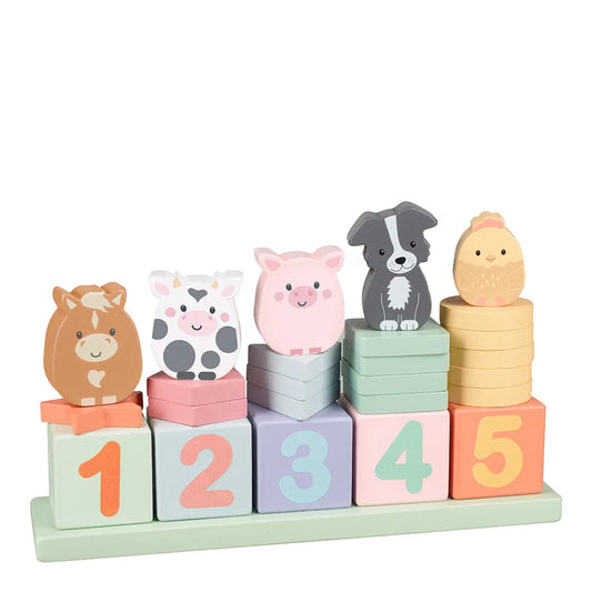 Farmyard Wooden Animal Counting Game