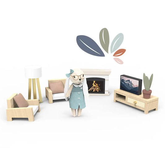 Doll House Living room + 1  Rabbit Character