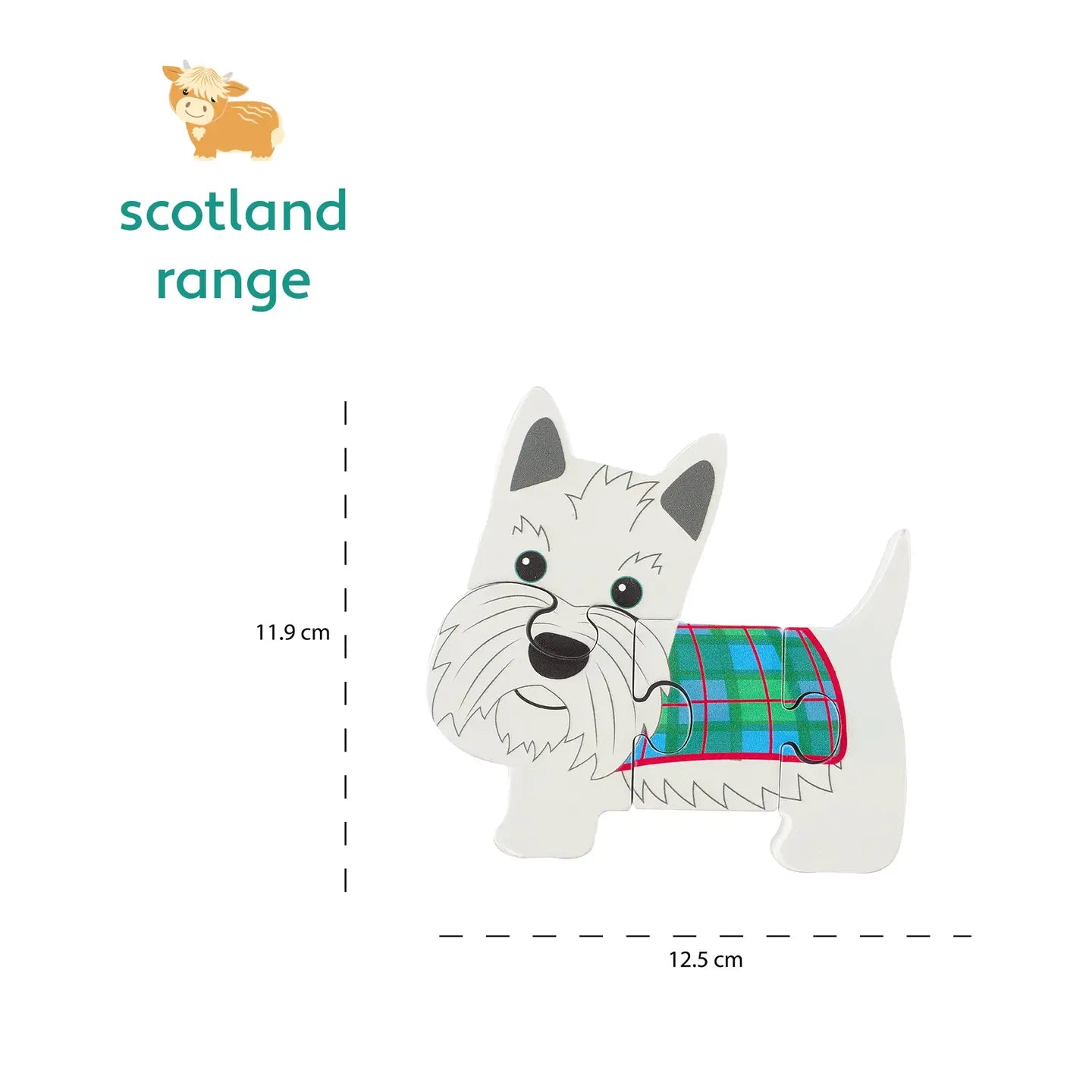 Scottie Dog Wooden Puzzle