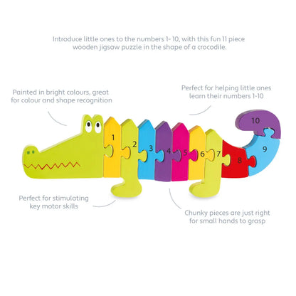 Crocodile Alphabet Wooden Puzzle