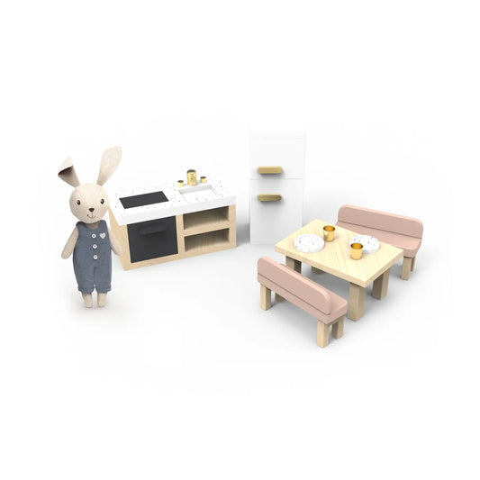 Doll House Kitchen + 1  Rabbit Character