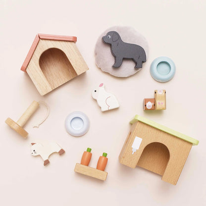 Dog, Cat, Rabbit and Guineapig play set