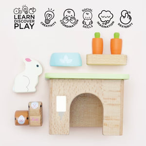 Dog, Cat, Rabbit and Guineapig play set
