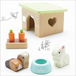 Dog, Cat, Rabbit and Guineapig play set