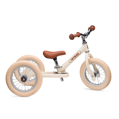 Trybike Steel Balance Trike – Matte Cream
