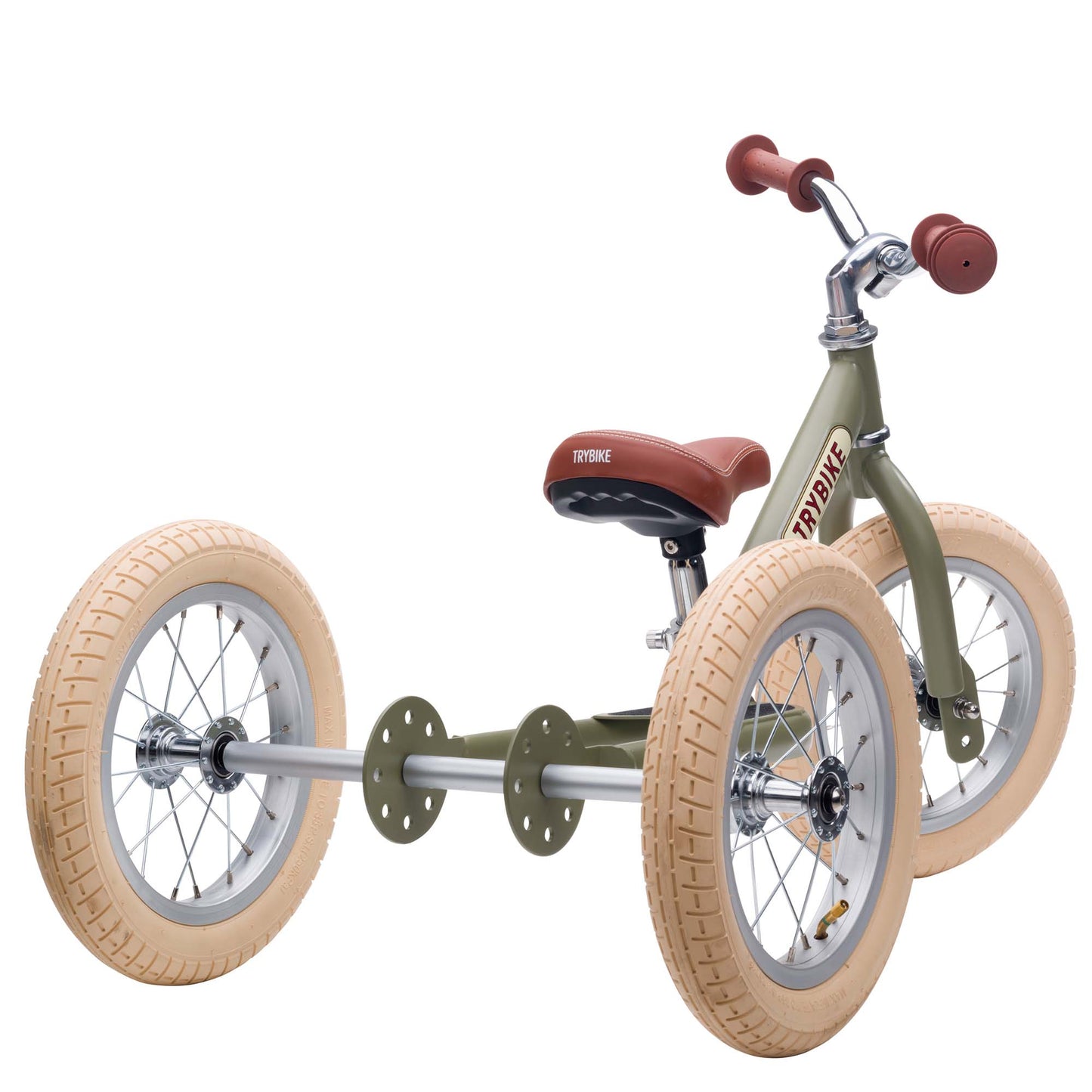 Trybike Steel Balance Trike – Matte Green