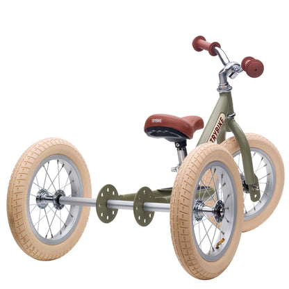 Trybike Steel Balance Trike – Matte Green