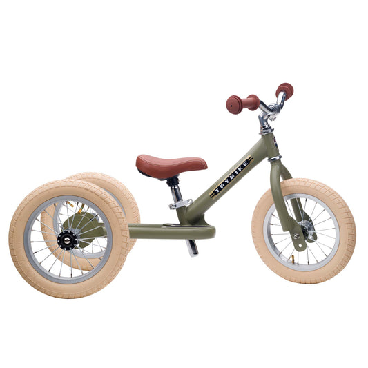 Trybike Steel Balance Trike – Matte Green