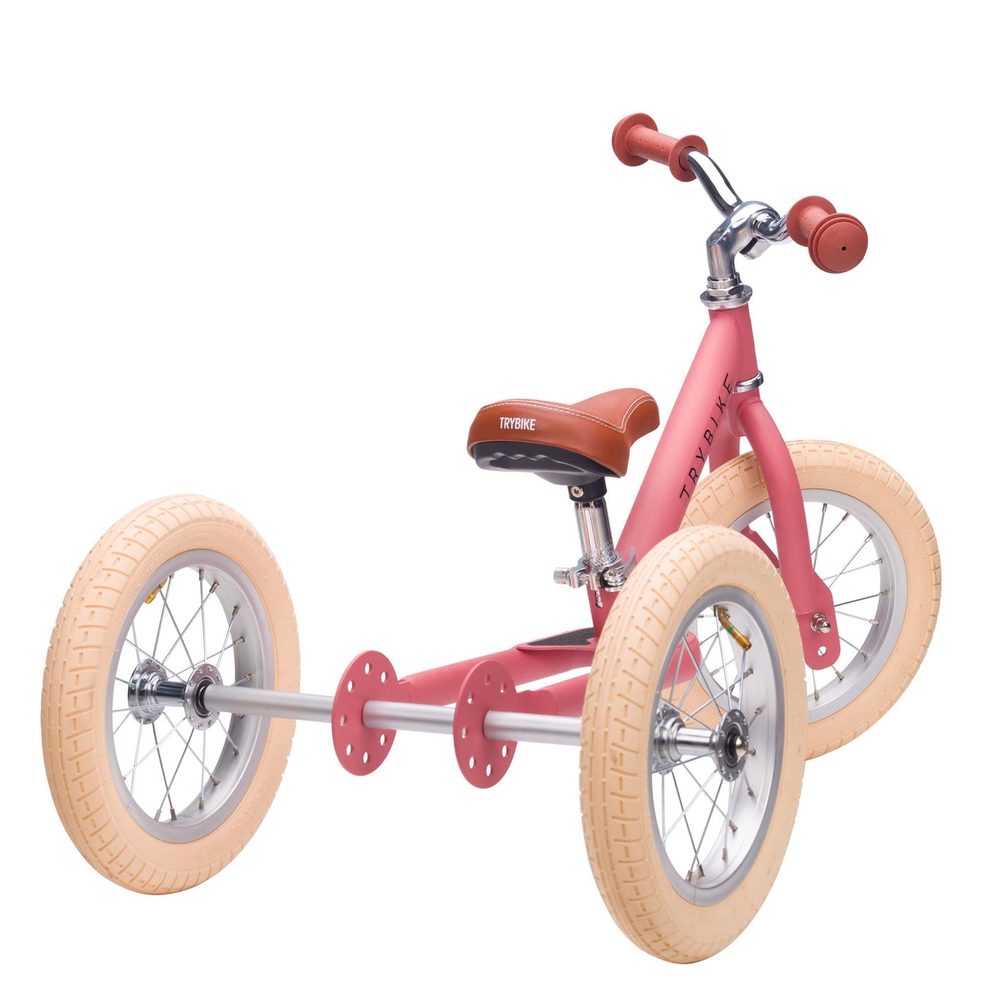Trybike Steel Balance Trike – Matte Pink