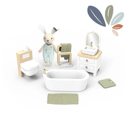 Doll House Bathroom + 1 Rabbit Character