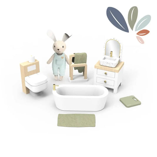 Doll House Bathroom + 1 Rabbit Character